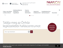 Tablet Screenshot of pannonhallas.hu
